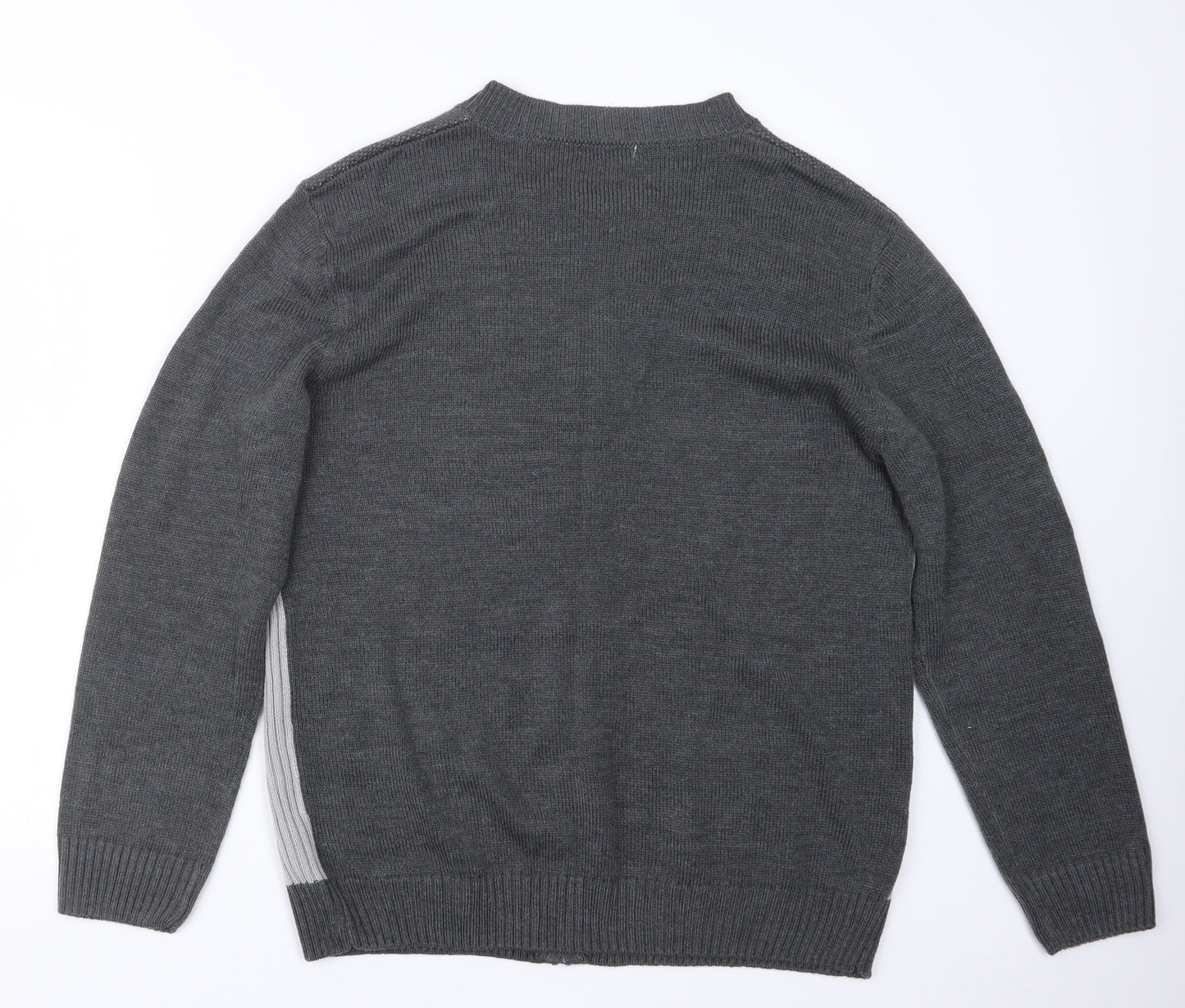 Damart Mens Grey  Knit Cardigan Jumper Size L