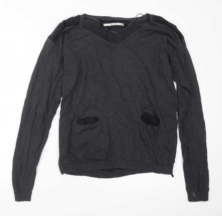 Part Two Womens Grey Basic T-Shirt Size L