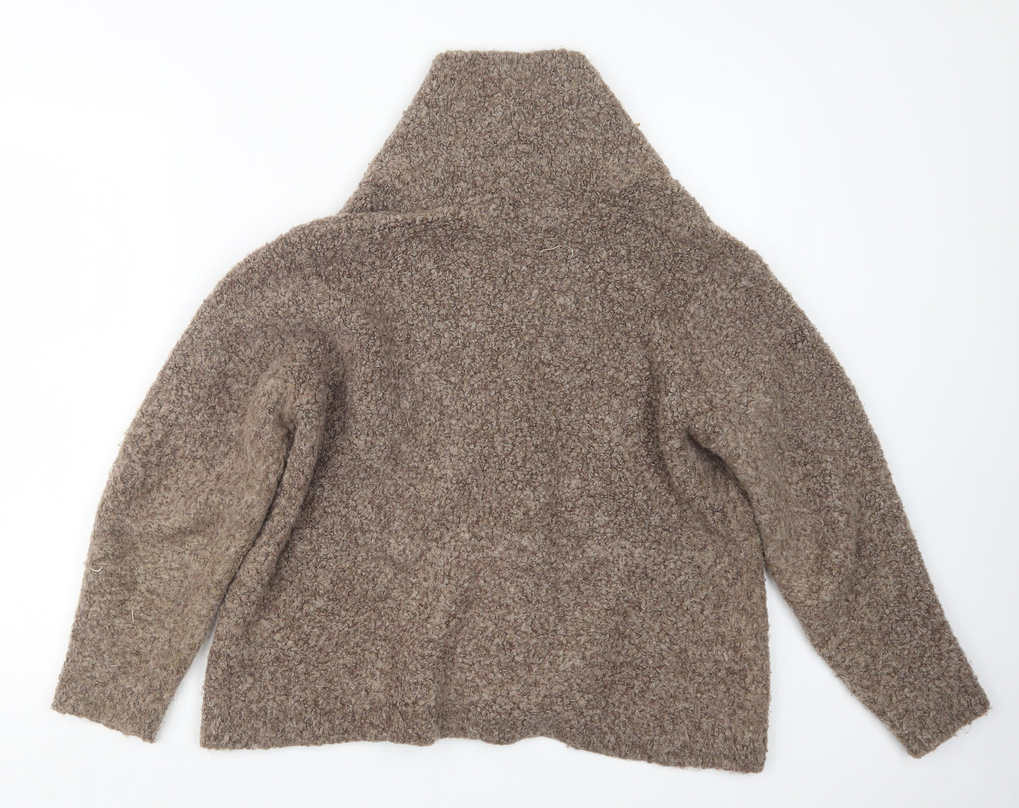 EWM Womens Beige  Knit Cardigan Jumper Size 22