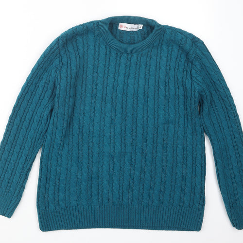 Beaumonde Womens Blue  Knit Pullover Jumper Size M
