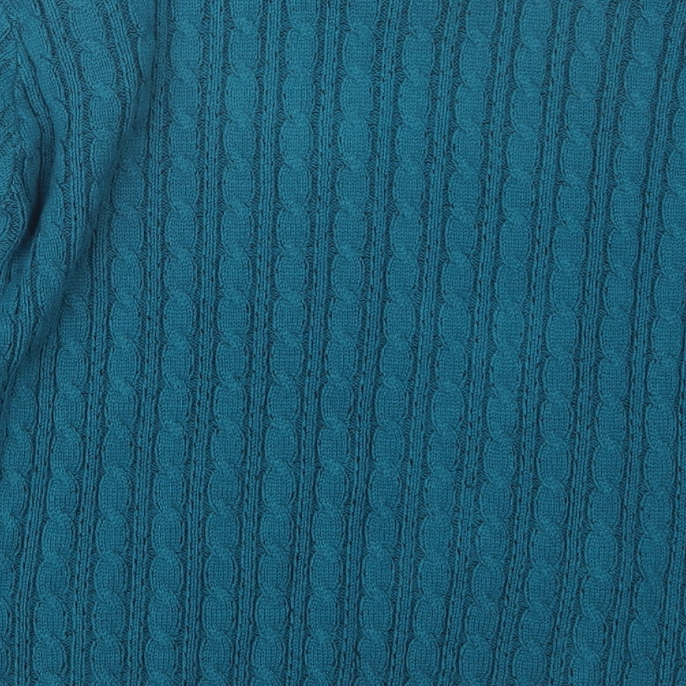 Beaumonde Womens Blue  Knit Pullover Jumper Size M