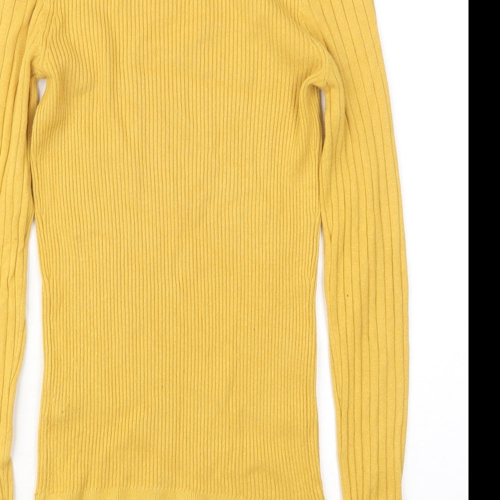 New Look Womens Yellow   Pullover Jumper Size 12