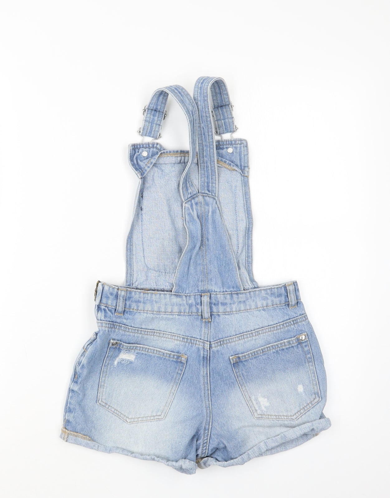George Girls Blue  Denim Dungaree One-Piece Size 9-10 Years