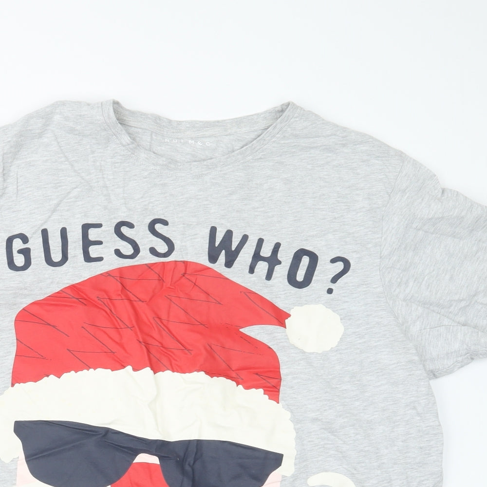 Nutmeg Mens Grey    T-Shirt Size XL  - Christmas