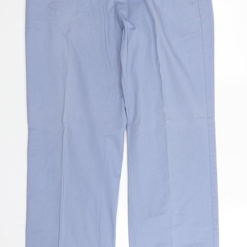 Blue Harbour Mens Blue   Chino Trousers Size 32 in L33 in