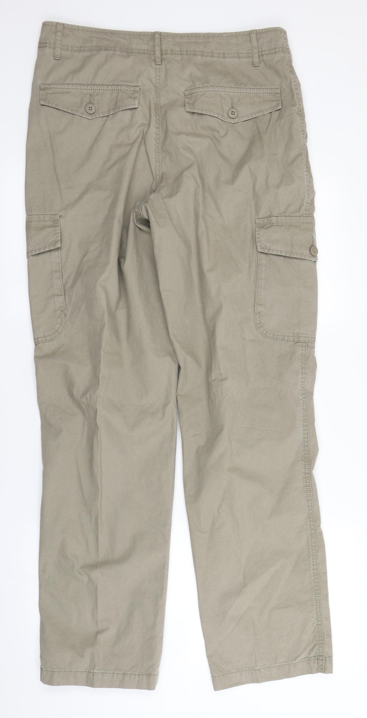 M&S Mens Brown   Cargo Trousers Size 32 in L33 in