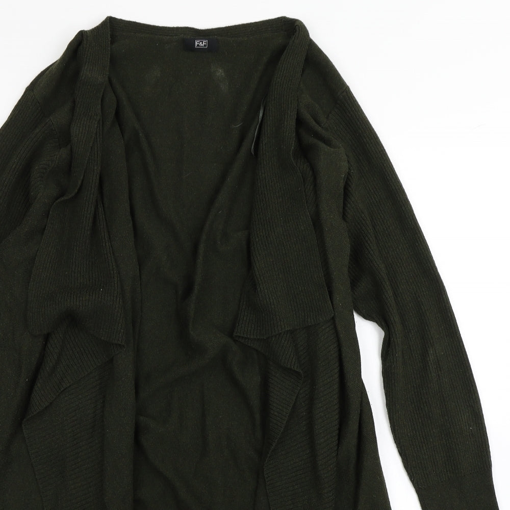 F&F Womens Green  Knit Cardigan Jumper Size 22