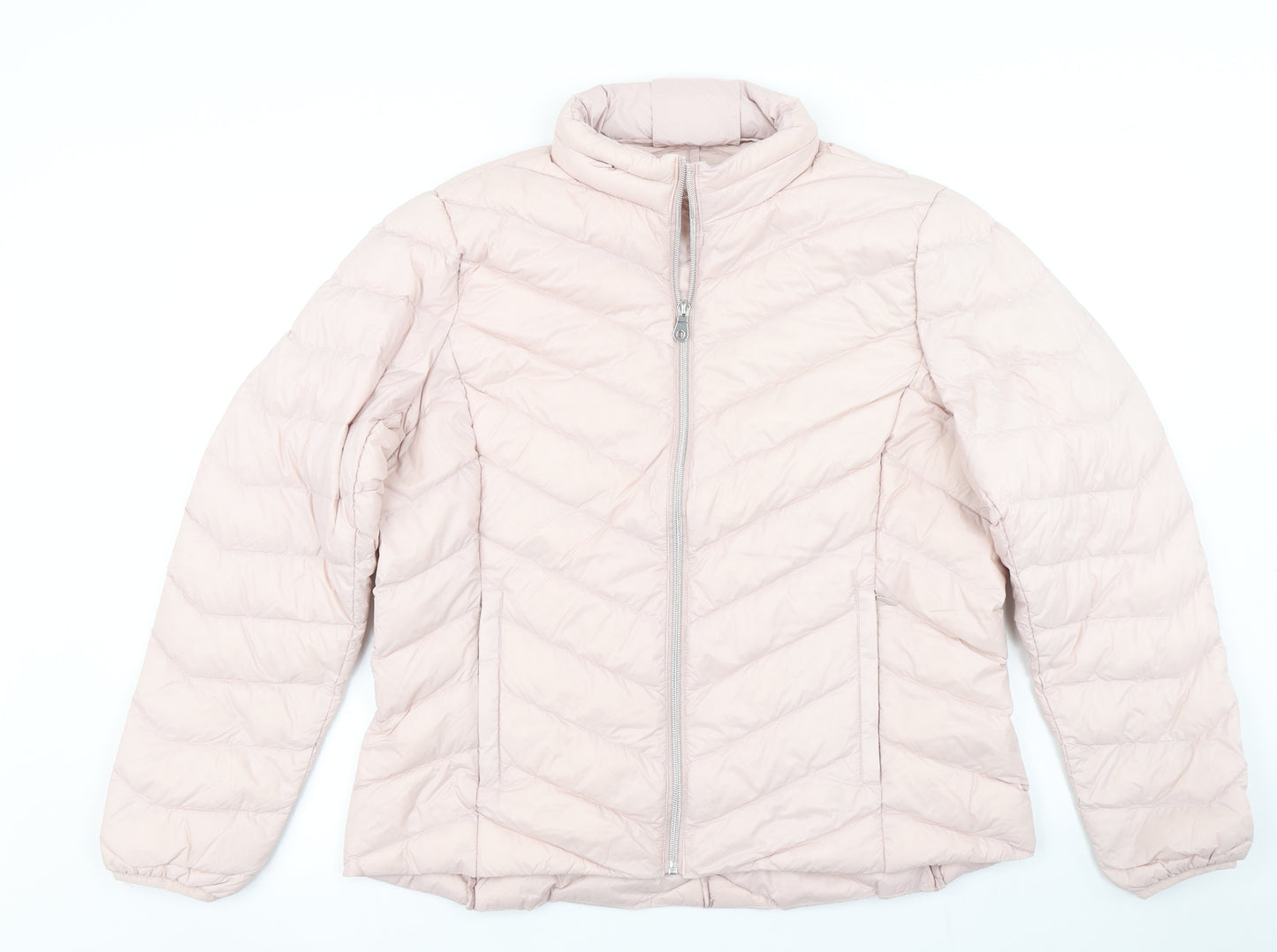 Marks & Spencer Womens Pink   Puffer Jacket Jacket Size 14
