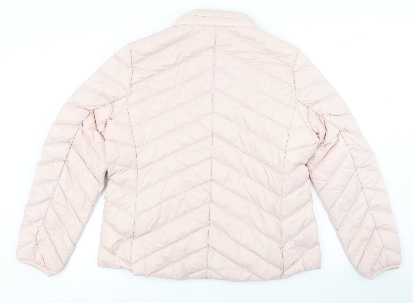 Marks & Spencer Womens Pink   Puffer Jacket Jacket Size 14