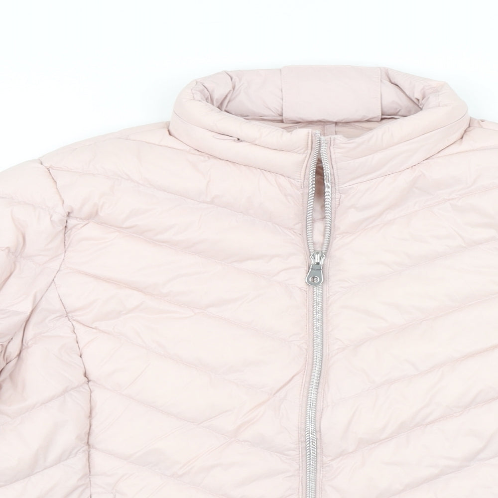 Marks & Spencer Womens Pink   Puffer Jacket Jacket Size 14