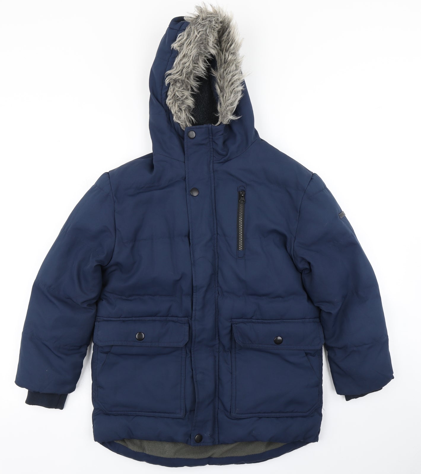 NEXT Boys Blue   Parka Coat Size 9 Years