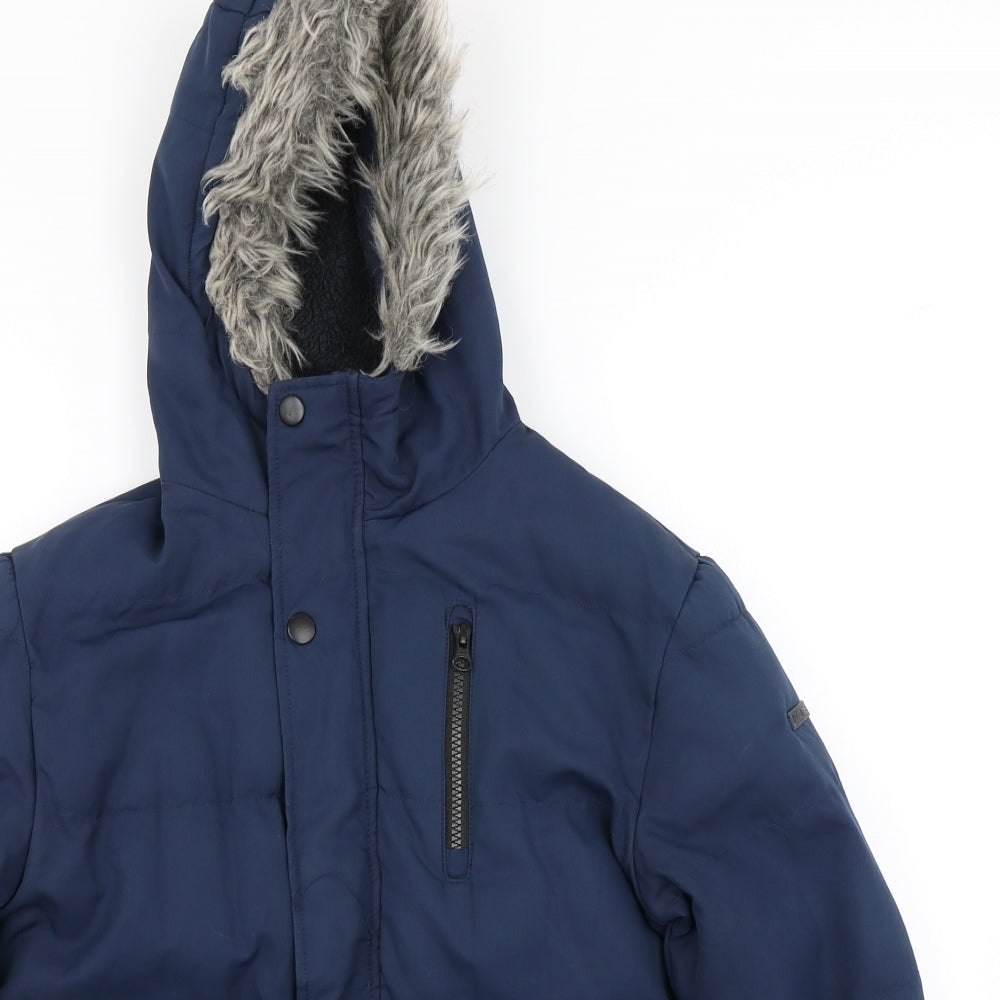 NEXT Boys Blue   Parka Coat Size 9 Years