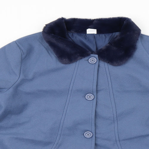 Gabrielle Vicenza Womens Blue   Overcoat Coat Size 20