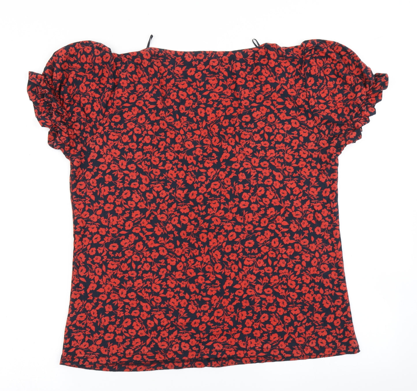 NEXT Womens Blue Floral  Basic T-Shirt Size 12