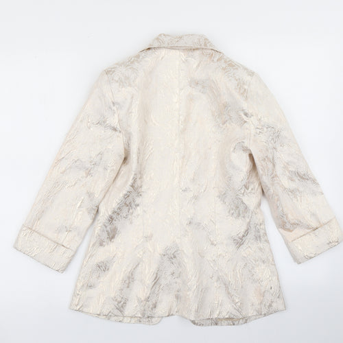 Mela London Womens Gold   Jacket Blazer Size S