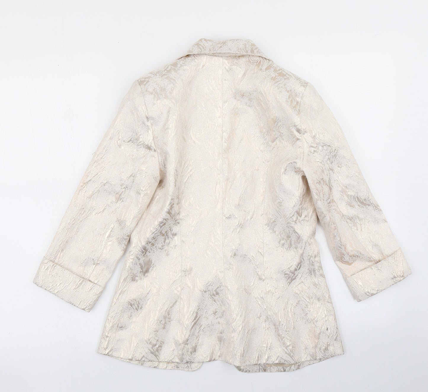 Mela London Womens Gold   Jacket Blazer Size S