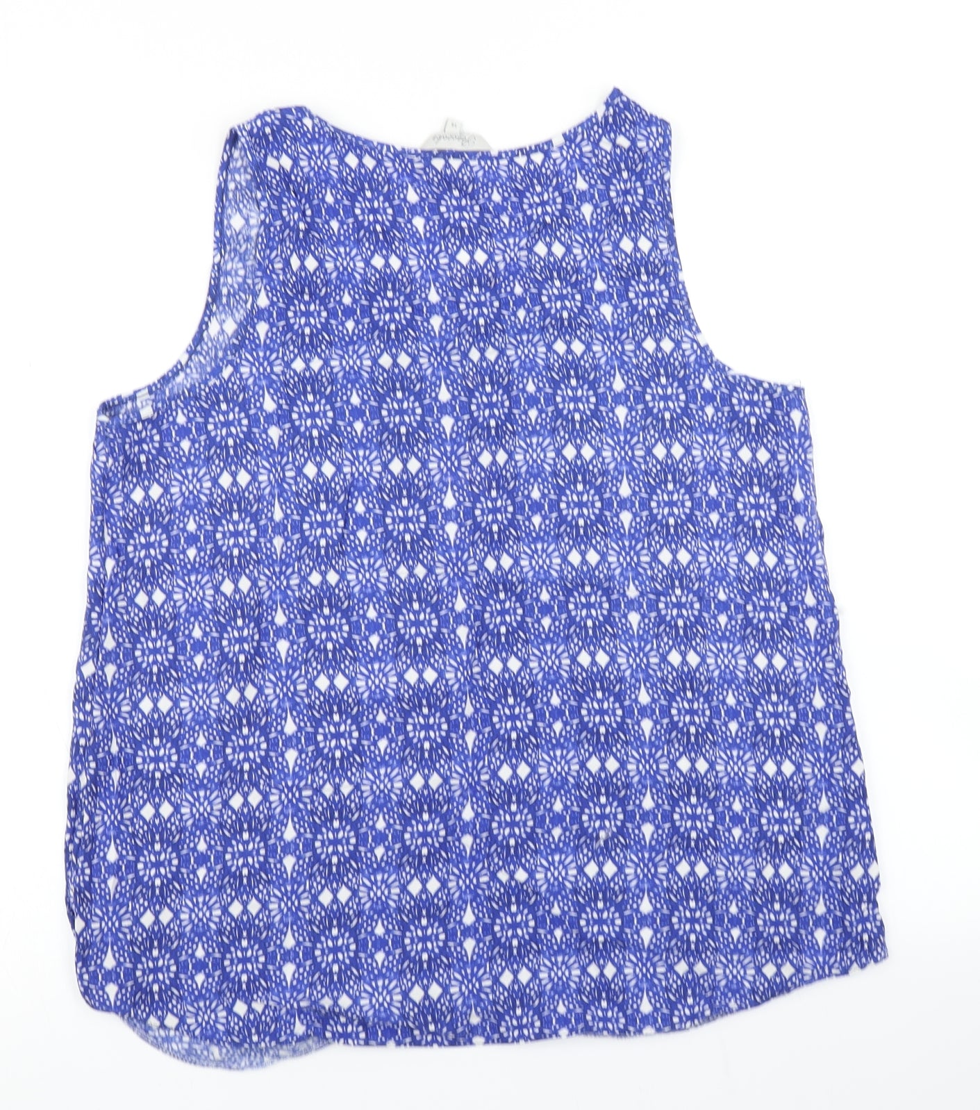 Peacocks Womens Blue   Basic Tank Size 14