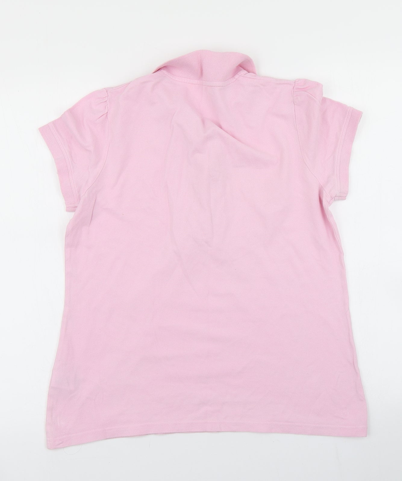 M&S Womens Pink   Basic Polo Size 14