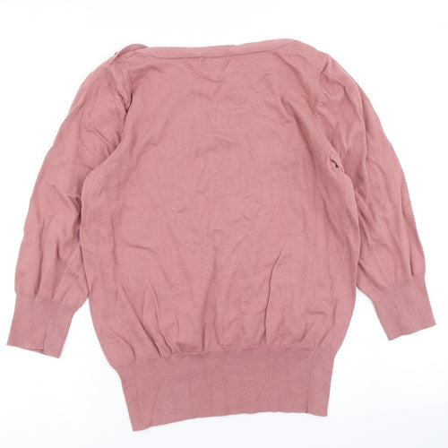 NEXT Womens Pink  Knit Pullover Jumper Size 14
