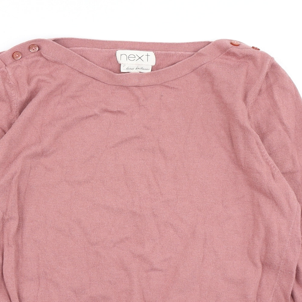 NEXT Womens Pink  Knit Pullover Jumper Size 14