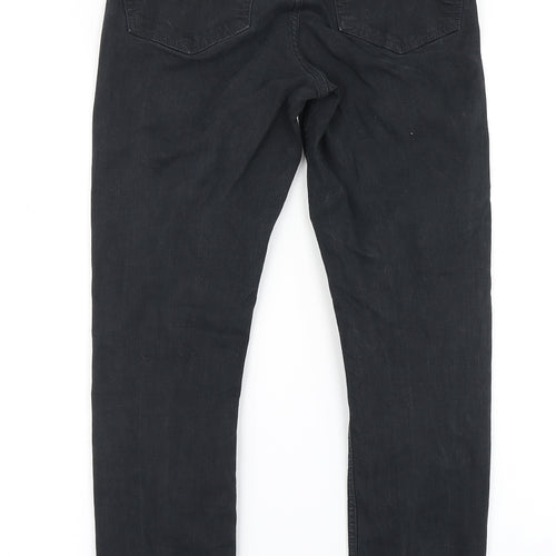 Topshop Womens Black  Denim Skinny Jeans Size 28 in L30 in