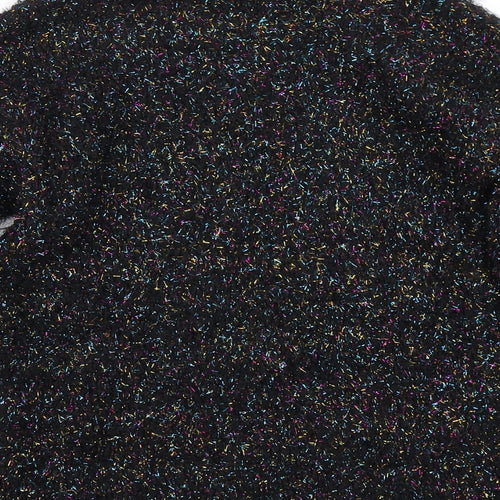 Matalan Girls Black  Knit Pullover Jumper Size 10 Years