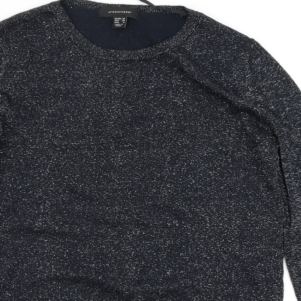 Atmosphere Womens Blue  Knit Pullover Jumper Size 10