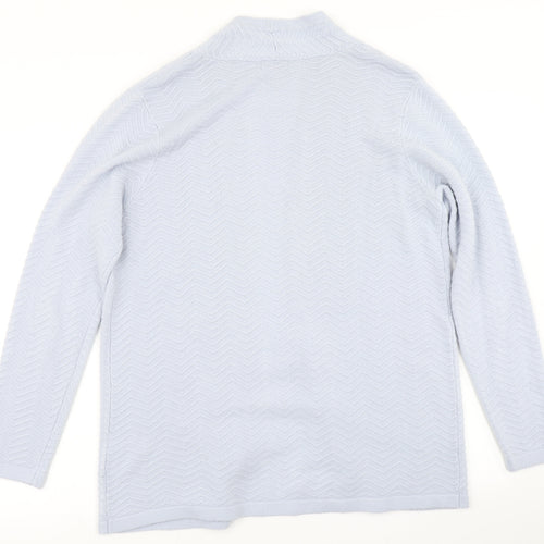 M&Co Womens Blue  Knit Cardigan Jumper Size 14