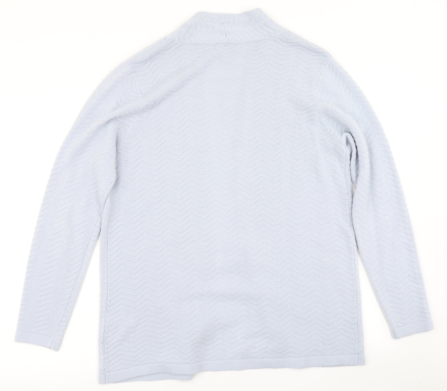 M&Co Womens Blue  Knit Cardigan Jumper Size 14