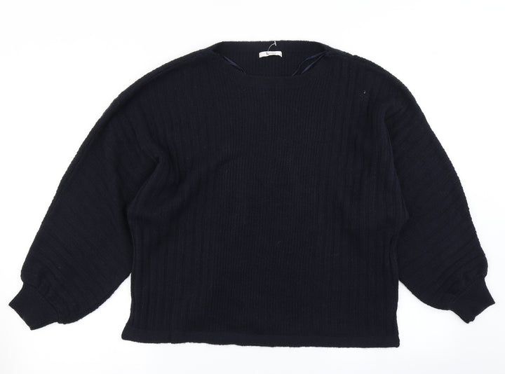 TU Womens Blue  Knit Pullover Jumper Size 14
