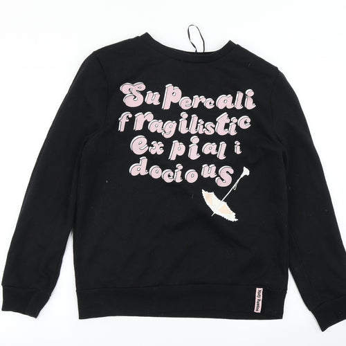Primark Womens Black   Pullover Sweatshirt Size S  - Mary Poppins