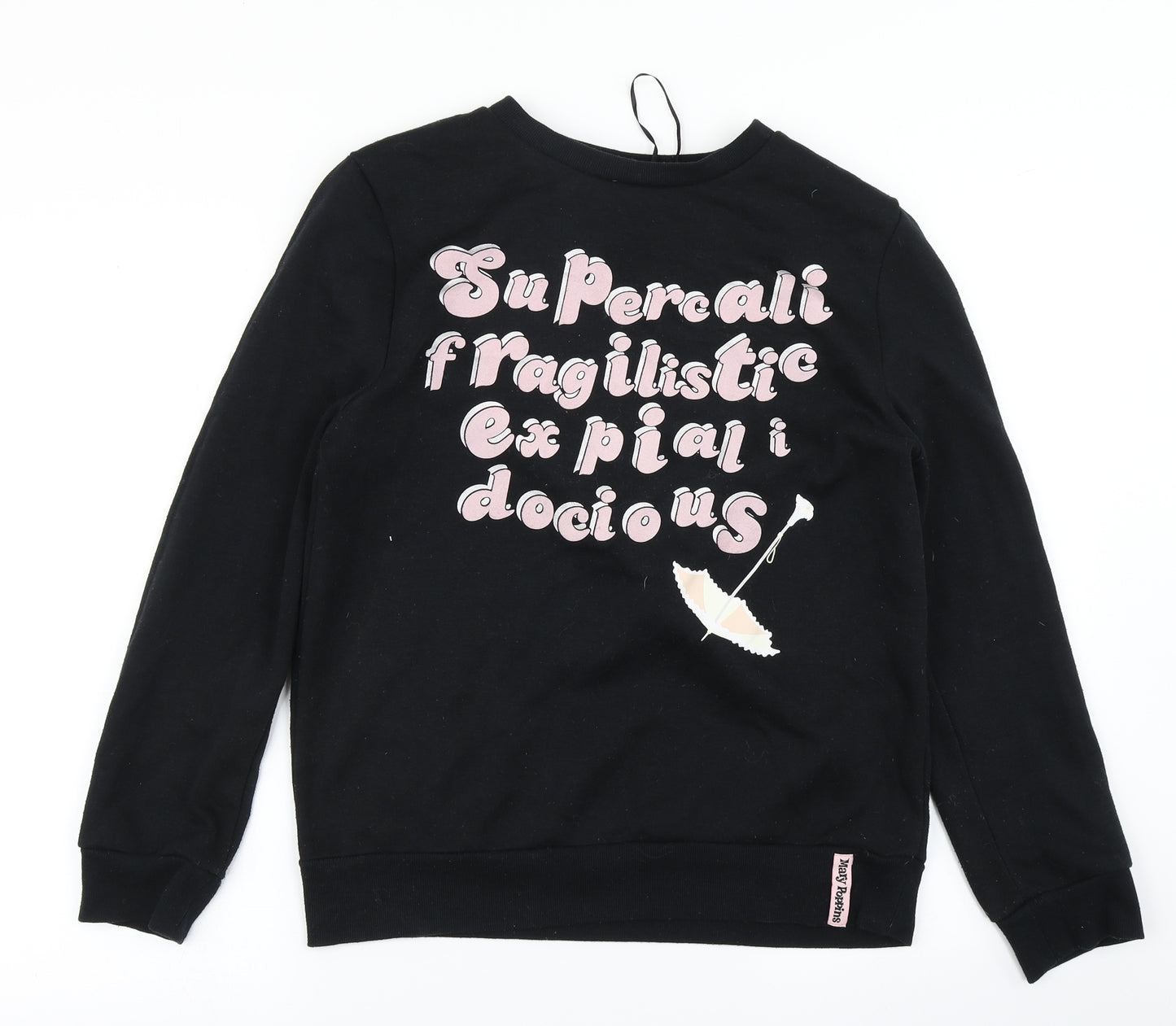 Primark Womens Black   Pullover Sweatshirt Size S  - Mary Poppins