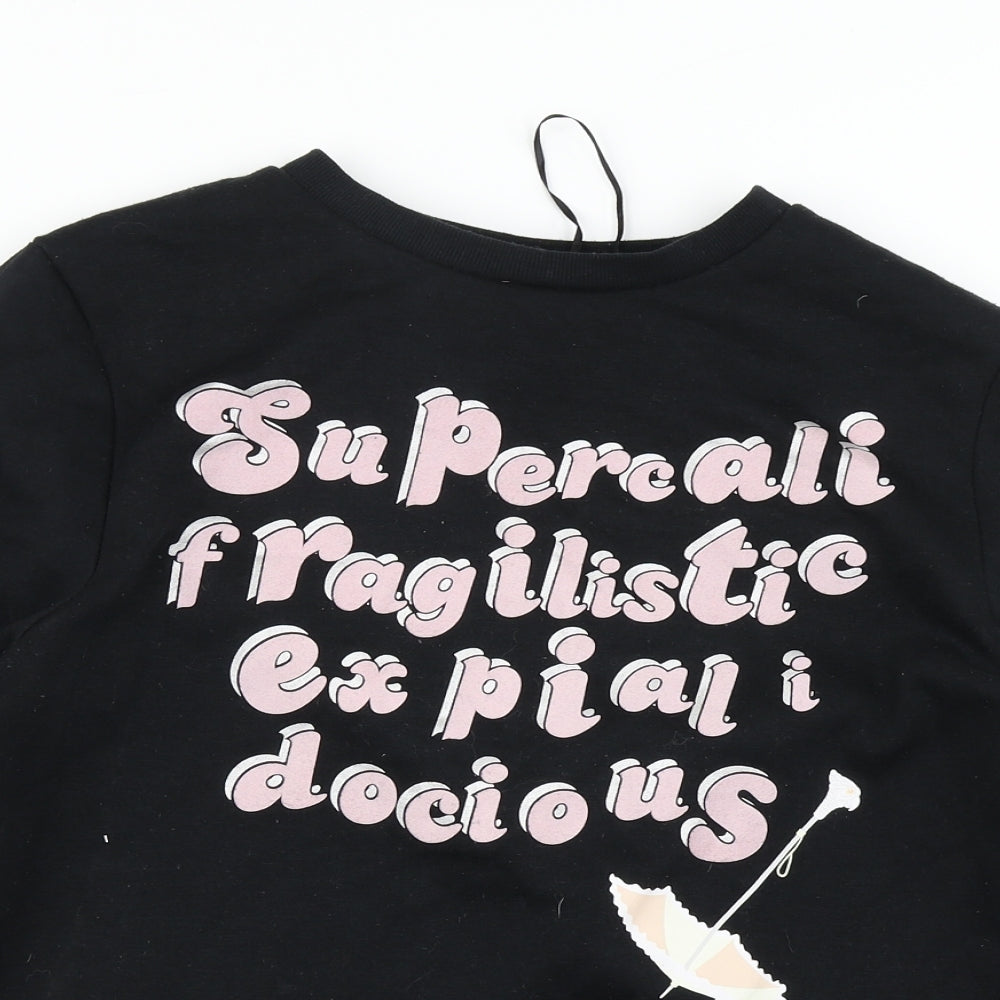 Primark Womens Black   Pullover Sweatshirt Size S  - Mary Poppins