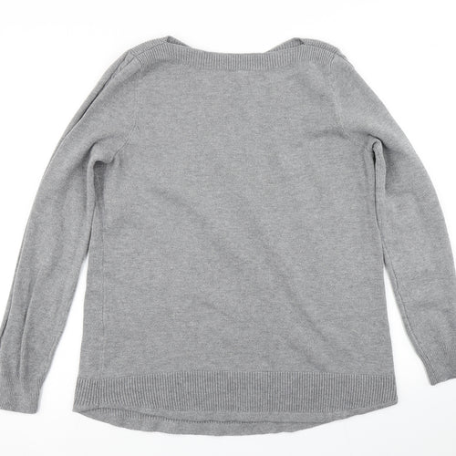 TU Womens Grey  Knit Pullover Jumper Size 14