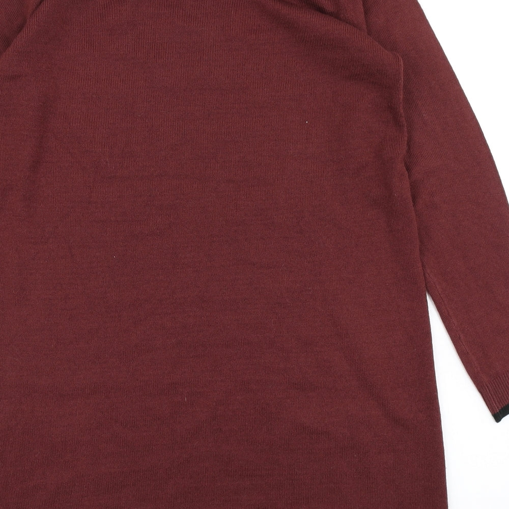 George Womens Red  Knit Jumper Dress  Size 14