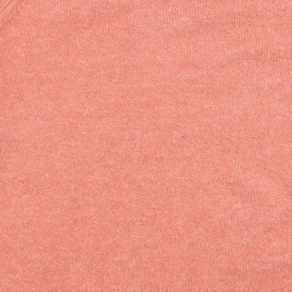 M&S Womens Orange  Knit Pullover Jumper Size XL