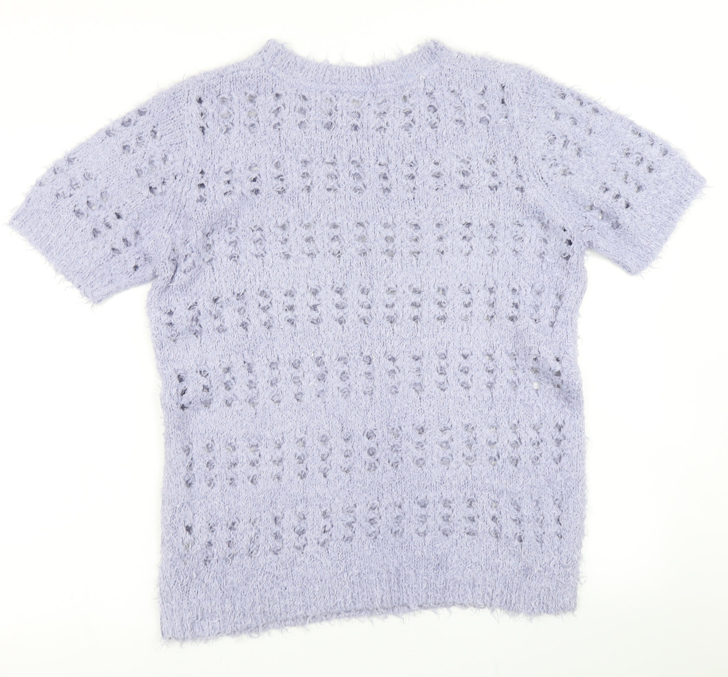 Anthology Womens Purple  Knit Pullover Jumper Size 12