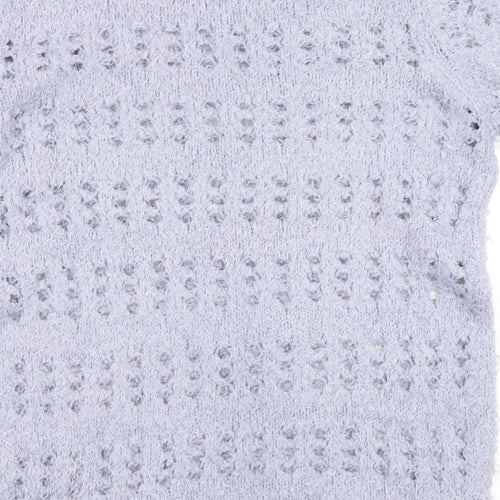 Anthology Womens Purple  Knit Pullover Jumper Size 12
