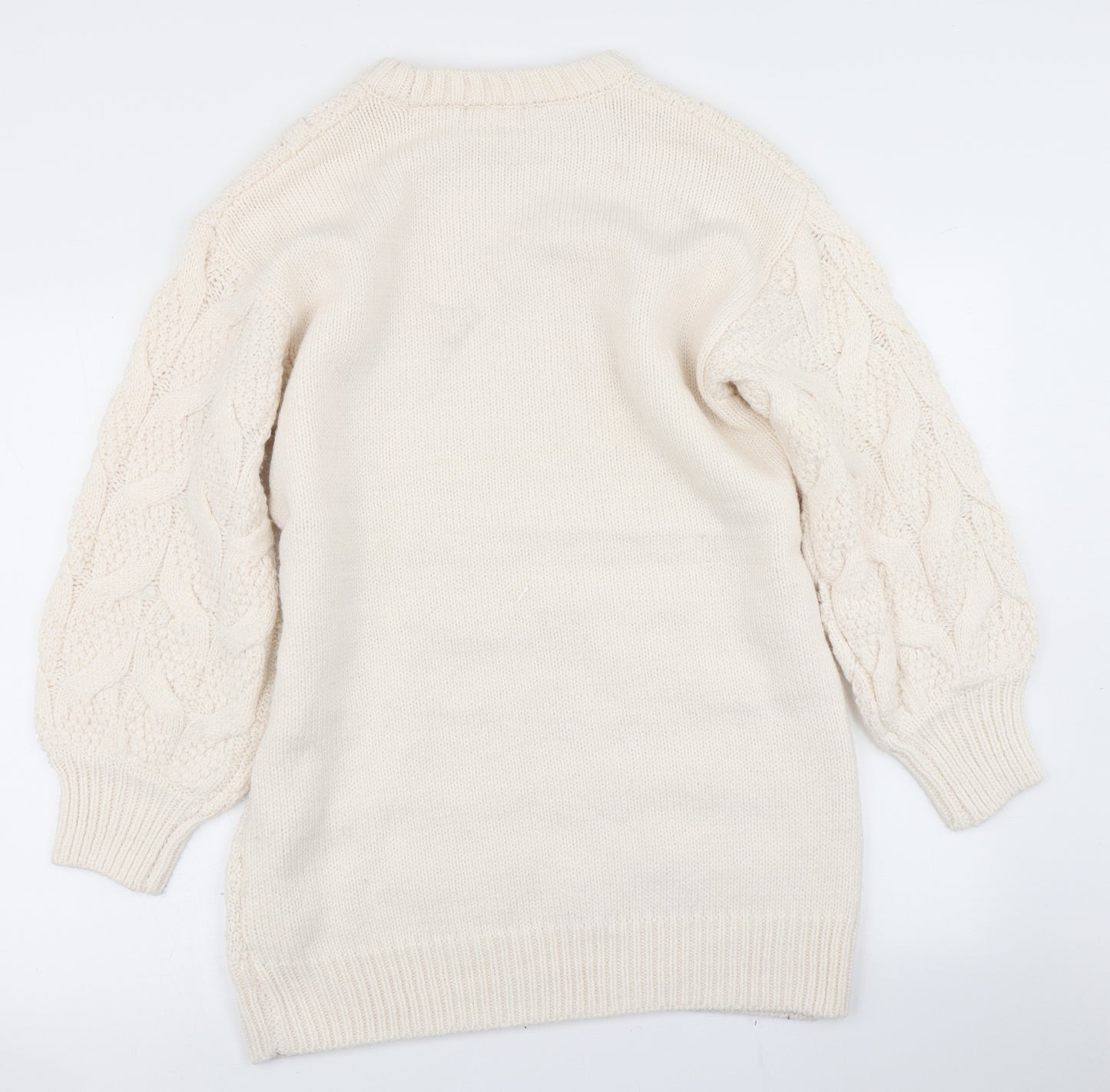 Primark Womens Ivory  Knit Jumper Dress  Size S