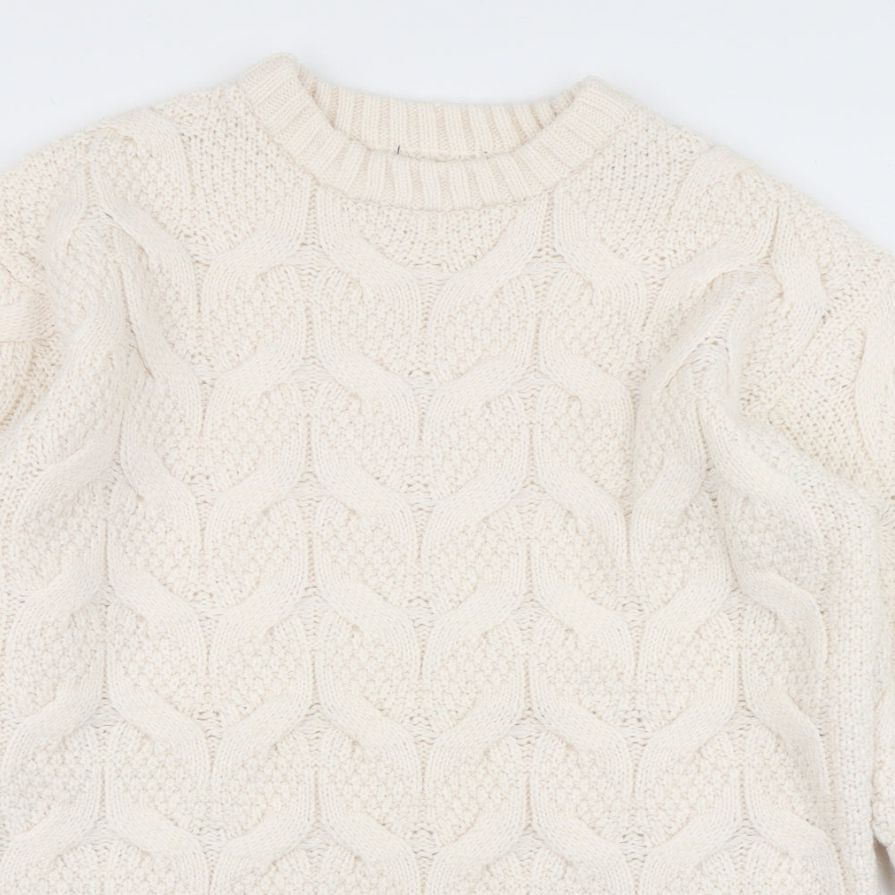 Primark Womens Ivory  Knit Jumper Dress  Size S