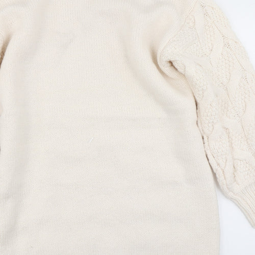 Primark Womens Ivory  Knit Jumper Dress  Size S