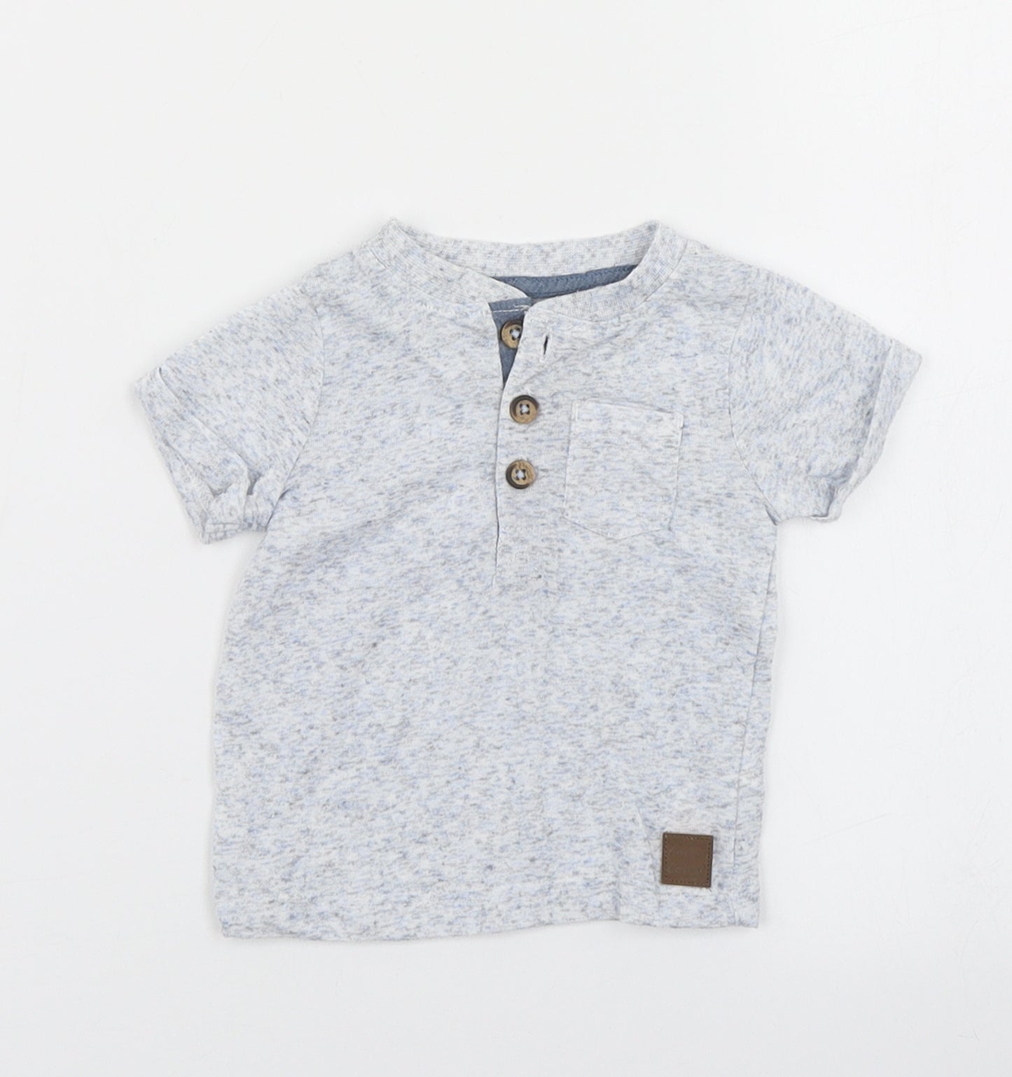 F&F Boys Blue   Basic T-Shirt Size 0-3 Months