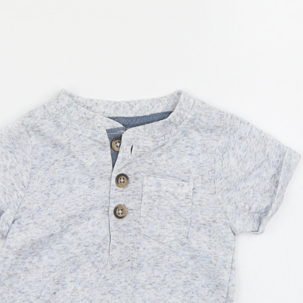 F&F Boys Blue   Basic T-Shirt Size 0-3 Months