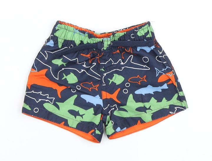 Mini Rebel Boys Blue Shorts Outfit/Set Size 3-6 Months