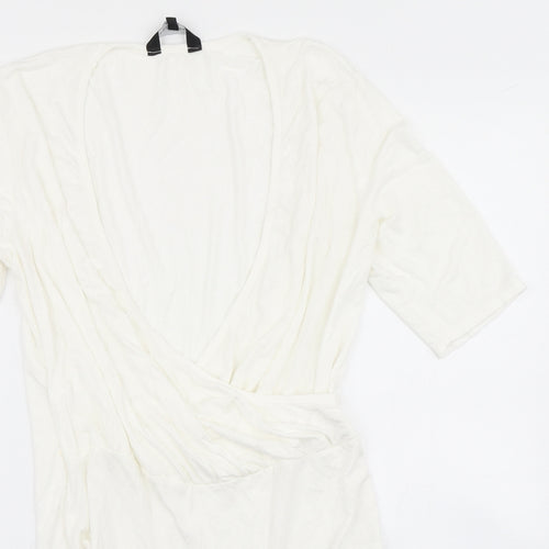 New Look Womens White   Bodysuit One-Piece Size 16