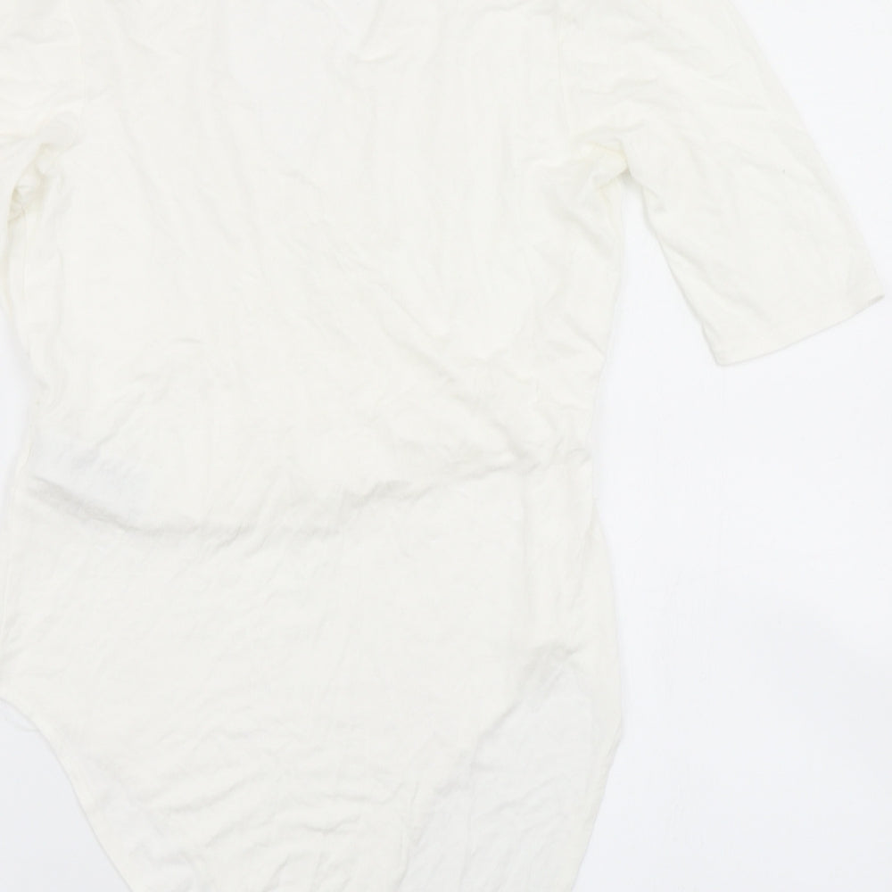 New Look Womens White   Bodysuit One-Piece Size 16