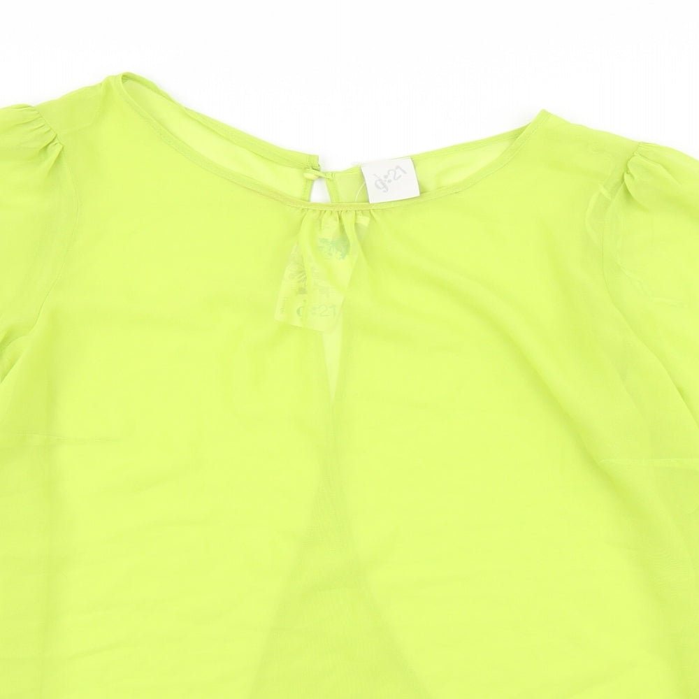G21 Womens Green   Basic Blouse Size 14