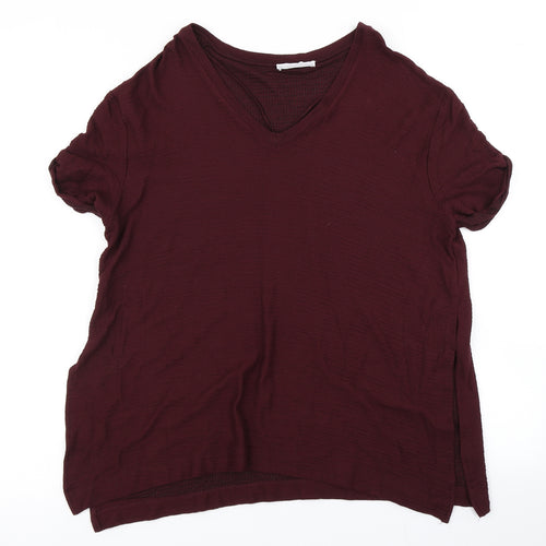 Zara Womens Purple   Basic T-Shirt Size M