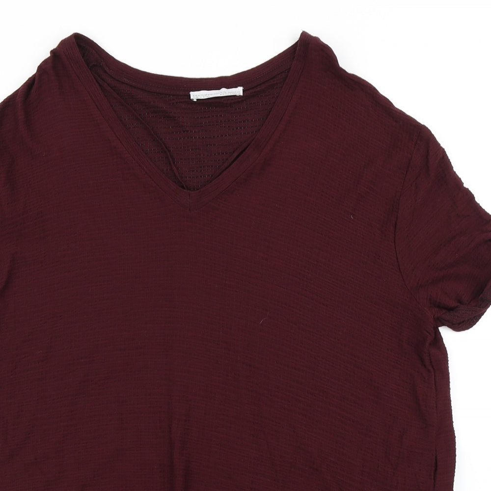 Zara Womens Purple   Basic T-Shirt Size M
