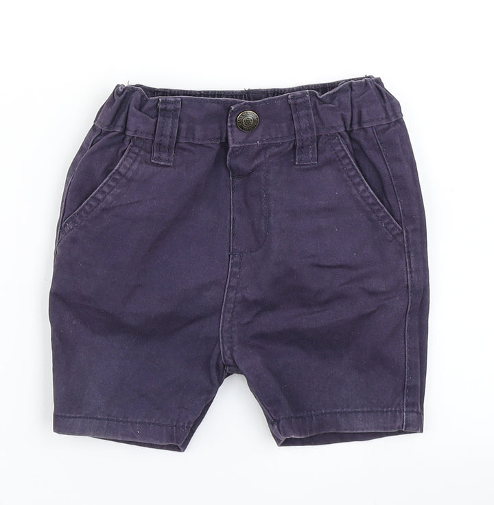 Little Rebel Boys Blue Cropped Trousers Size 12-18 Months